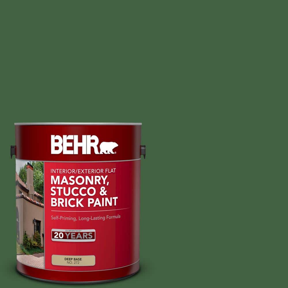 1 gal. #S400-7 Deep Viridian Flat Interior/Exterior Masonry, Stucco and Brick Paint price history on PriceWatchPro