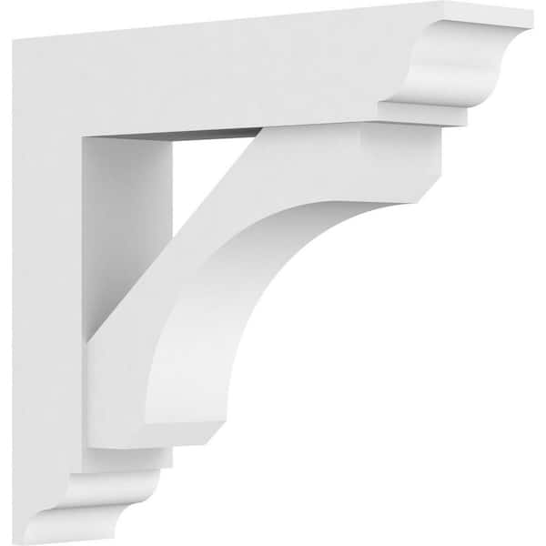 Ekena Millwork Standard Legacy 5 in. W x 20 in. H x 20 in. D Signature Urethane Polyurethane Bracket With Traditional Ends