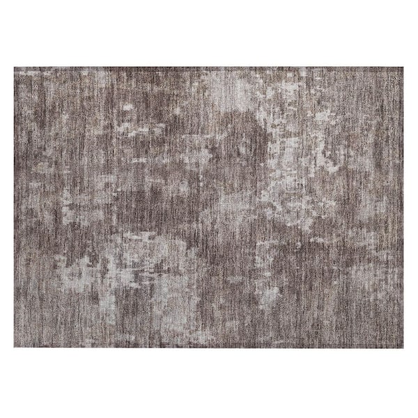 Chantille Machine Washable Indoor/Outdoor Abstract ACN2361 Brown 2 ft. x 3 ft. Accent Rug