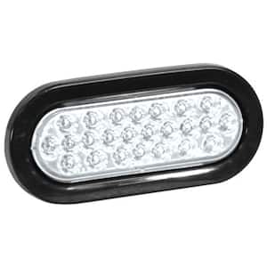 6 in. LED Oval Warning Light, Clear