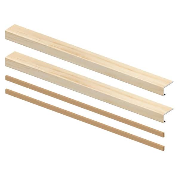 Waukee Mill 6.5 mm x 46 in. x 4 in. Exact Match Large Square Nose Open Stair Return/Landing Kit (2-Pack)