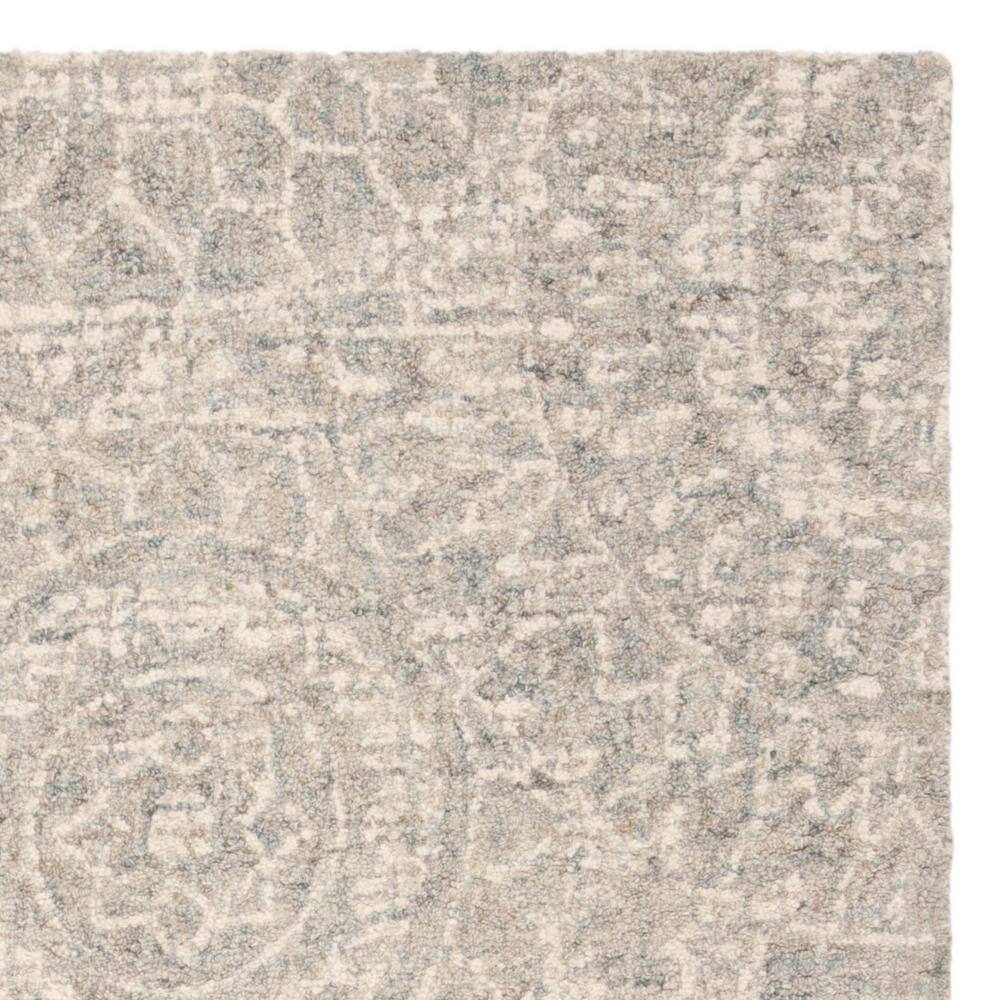 Gray Abstract Handmade Wool 4' x 6' Tufted Area Rug