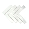MSER TILE Cognito Ice 11 in. x 11 in. Glossy Ceramic Herringbone Mosaic Wall Tile (8.9 sq. ft./Case)