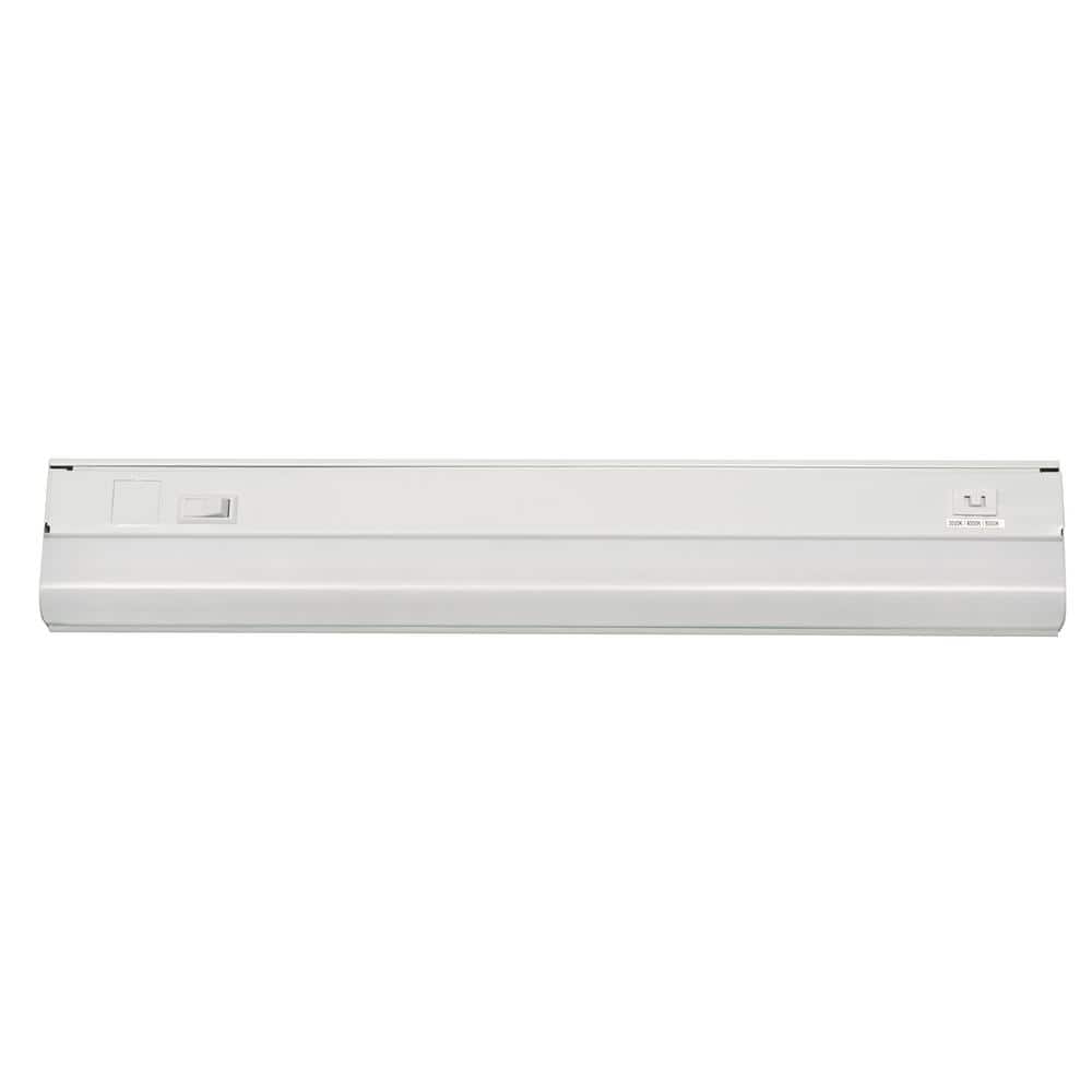 White 24'' LED Under Cabinet Strip Light with Steel Frame