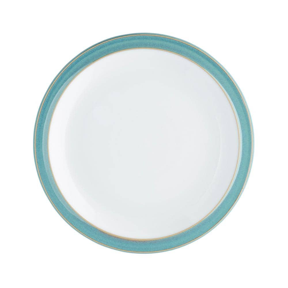 Denby Azure Turquoise Round Salad Plate AZR-004 - The Home Depot