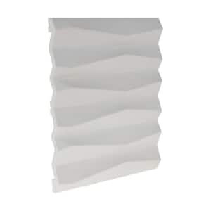 3/4 in. D x 9-7/8 in. W x 4 in. L Primed White Plain Ridge Polyurethane 3D Wall Covering Panel Moulding Sample