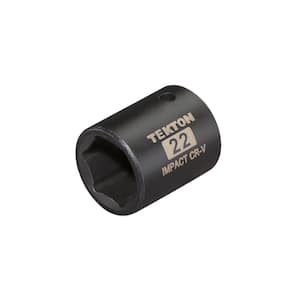 1/2 in. Drive 22 mm 6-Point Shallow Impact Socket