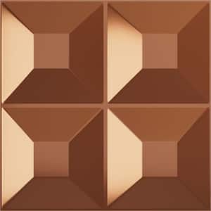 Foster Copper 1-5/8 in. x 1-5/8 ft. x 1-5/8 ft. Brown PVC Decorative Wall Paneling 12-Pack
