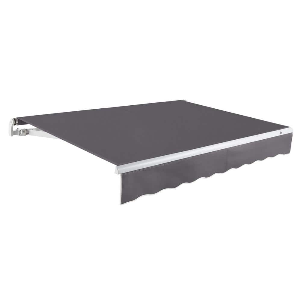 18 ft. Maui Right Motorized Retractable Awning 216 in. W x 9.25 in. H x 120 in. D Acrylic Fabric in Gunmetal price history on PriceWatchPro