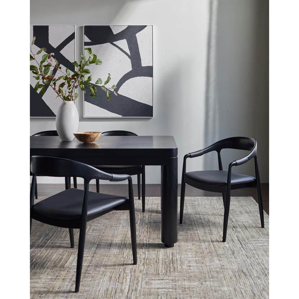 Livabliss Micheal Modern Dining Chair, Black, 31 in. H x 24 in. W x 22 ...