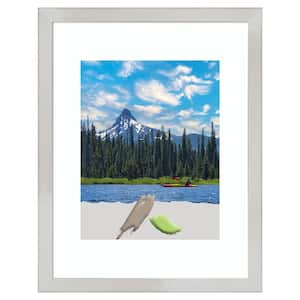 Svelte Silver Wood Picture Frame Opening Size 11 x 14 in. (Matted To 8 x 10 in.)