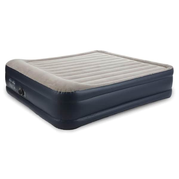 Pogo stick jump Acusación Bergantín INTEX Dura Beam Deluxe Raised Blow Up Mattress Air Bed with Built In Pump,  King 64137ST - The Home Depot
