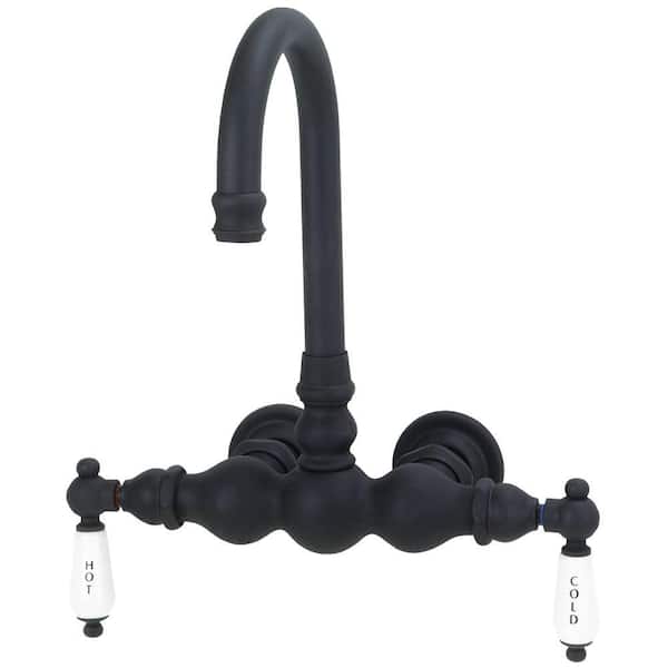 Elizabethan Classics TW59 2-Handle Claw Foot Tub Faucet without Handshower in Polished Brass