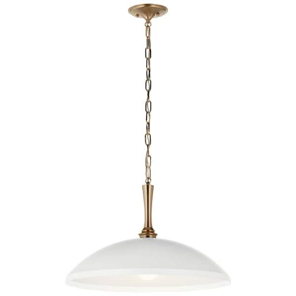 KICHLER Delarosa 20.25 in. 1-Light White Traditional Shaded Oversized ...