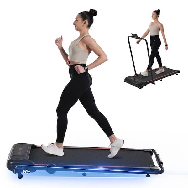 Siavonce NEW Folding Walking Pad Under Desk Treadmill for Home Office -2.5HP Walking Treadmill With Incline Treadmill
