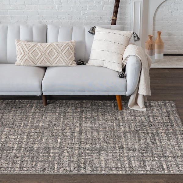 ReMix Motley Gray/Beige 5 ft. x 7 ft. Area Rug