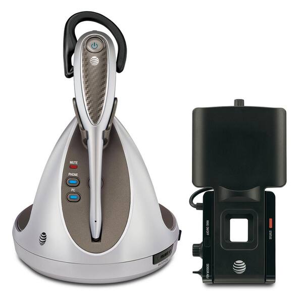 at&t tl7812 dect 6.0 cordless headset and handset lifter landline telephone