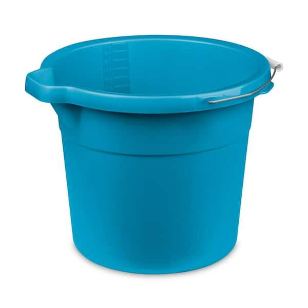 New Superio Plastic Bucket with Grip Handle, 16 Liter Large Spout Cleaning  Pail, Heavy Duty Bucket Home Floor Mopping, Bath, Car Wash, Bowls for