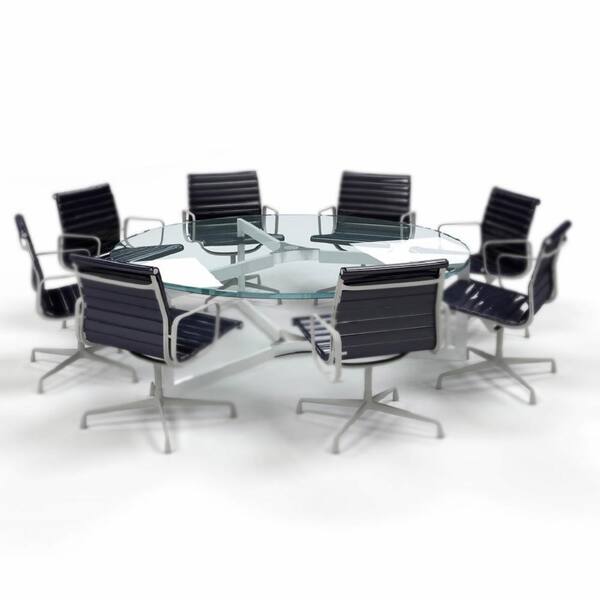 ThinkGlass Round Table Thermoformed glass table tops - Unique Furniture