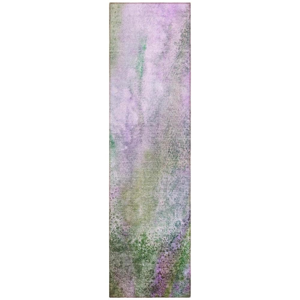 Purple 2 ft. x 7 ft. Abstract Indoor / Outdoor Area Rug price history on PriceWatchPro