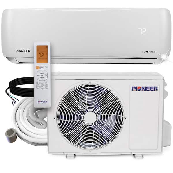 Pioneer® 9,000 BTU 21.5 SEER2 Ductless Mini-Split Inverter+ Energy-Star Air  Conditioner Heat Pump System Full Set 115V