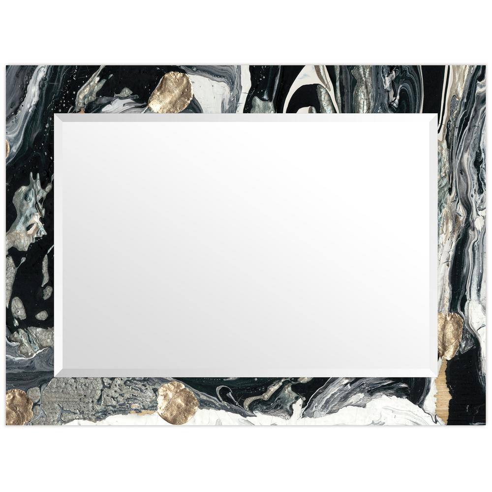 Gilded Age Elegance 40"x30" Frameless Beveled Art Glass Mirror