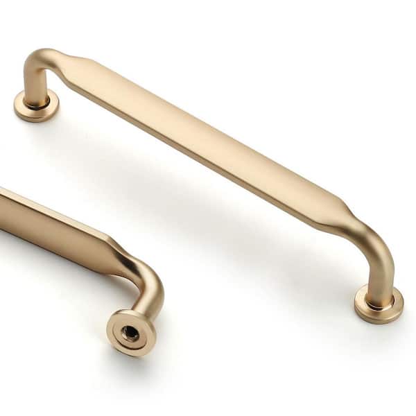 10-Pack 5 in. Brushed Brass Kitchen Cabinet Handles, Cabinet Pulls, Kitchen Cabinet Hardware for Cupboard Drawer