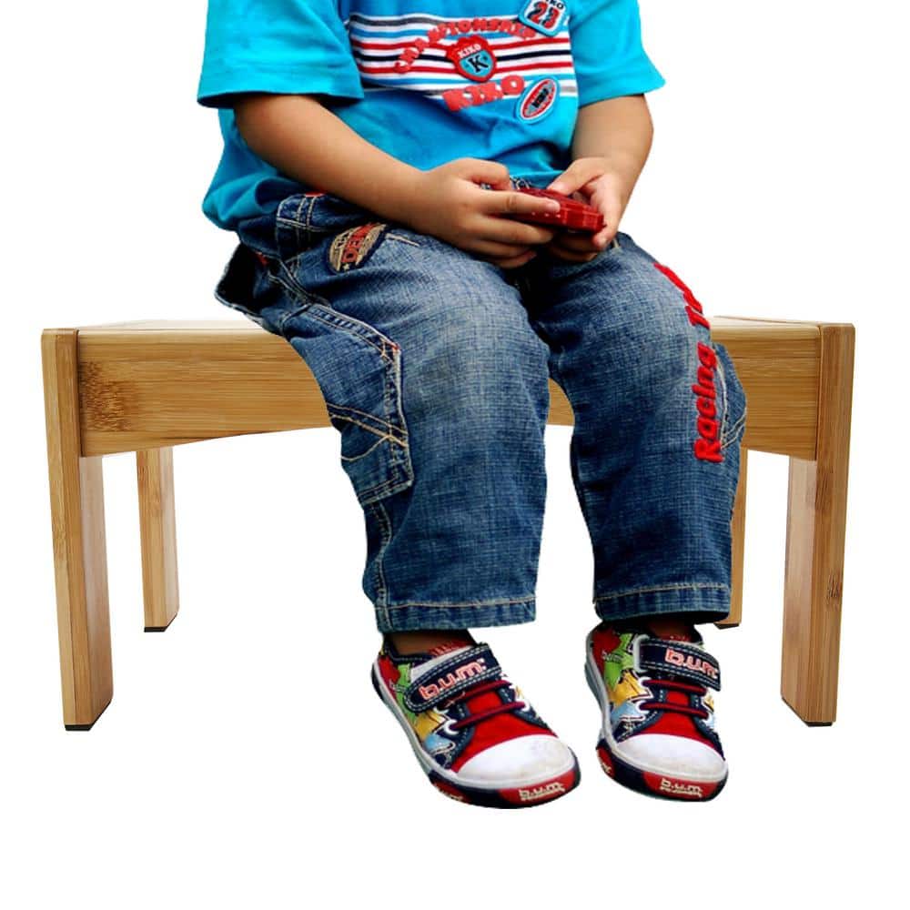 Mind Reader Kids Step Stool, Height Booster for Kitchen, Bedroom