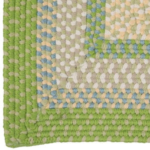 Blithe Lime  Doormat 2 ft. x 3 ft. Braided Area Rug