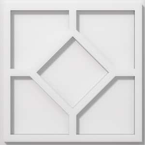 1 in. P X 4 in. C X 12 in. OD Embry Architectural Grade PVC Contemporary Ceiling Medallion