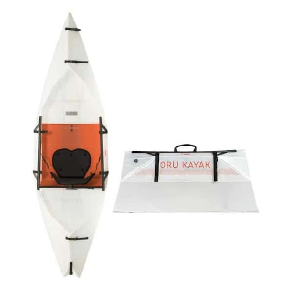 ORU KAYAK Oru Kayak Foldable Kayak Lake : Lightweight, Portable and Stable - Lake and River Kayaks. (White)