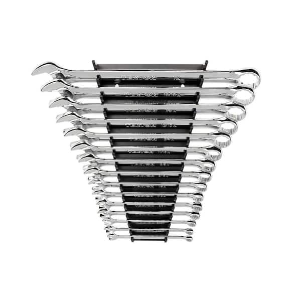 TEKTON 1/4-1 in. Rack Combination Wrench Set, (15-Piece)