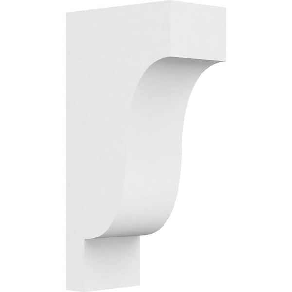 Ekena Millwork 3 in. x 12 in. x 6 in. Standard Newport Architectural Grade PVC Corbel