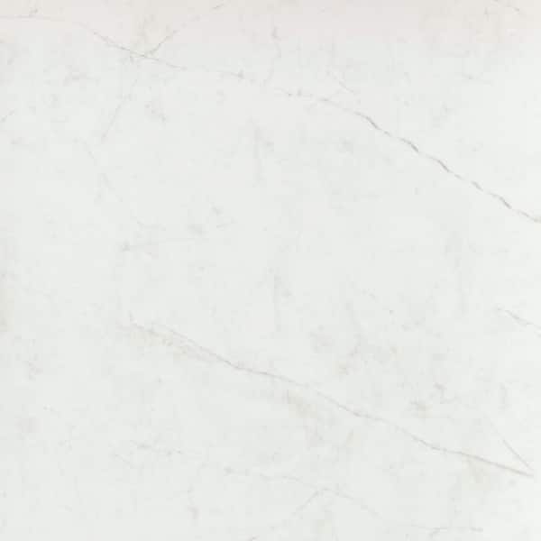 EMSER TILE Sterlina II White 24 in. x 24 in. Polished Porcelain Floor and Wall Tile (15.5 sq. ft./Case, 4 pcs)