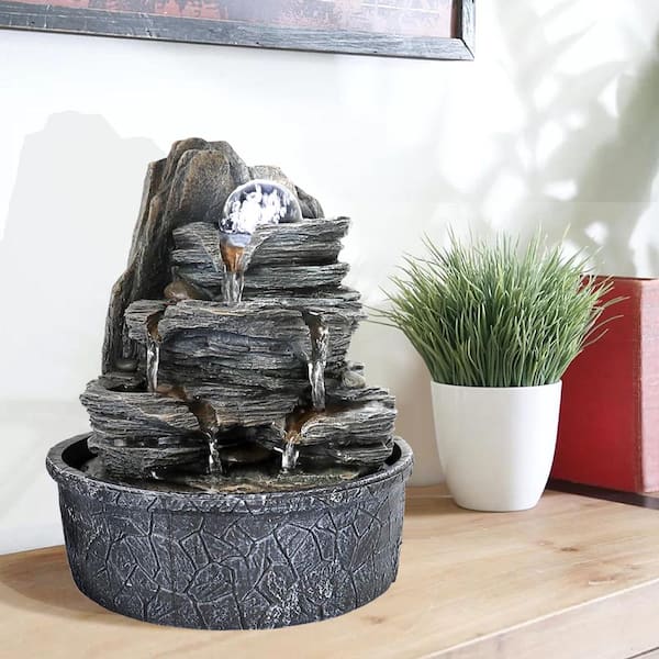 3-Step Small Indoor Feng ShuiTabletop Water Fountain ...