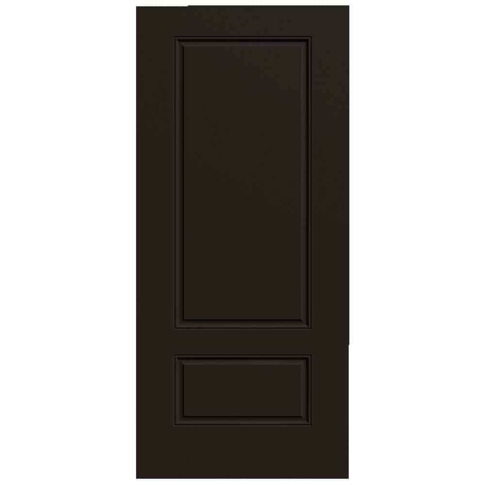 JELDWEN 36 in. x 80 in. 2 Panel Universal/Reversible Handing Euro