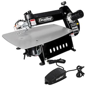 120-Volt 21 in. Tilting Head Scroll Saw with Foot Switch