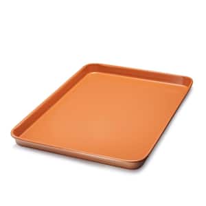 Home Basics 15 in. x 21 in. Grey Non-stick Steel Baking Sheet HDC79276 -  The Home Depot