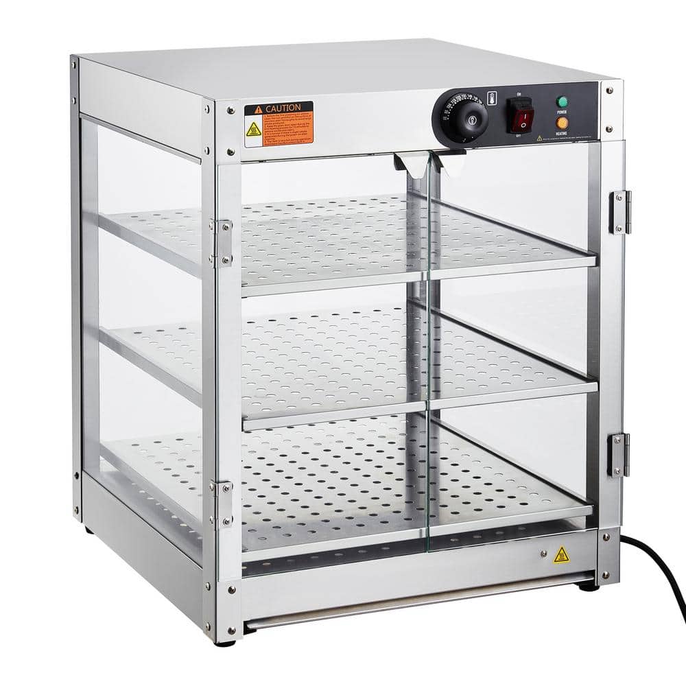 Commercial Food Warmer Display 39 qt. in Silver Buffet Server 800W 86℉~185℉ Temperature with 3 Warming Sections inSilver price history on PriceWatchPro