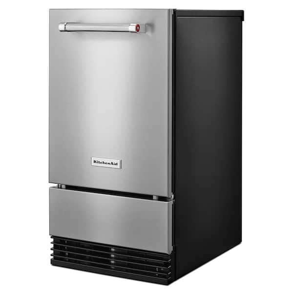 KitchenAid® 17.69 Stainless Steel Outdoor Ice Maker-KUIO338HSS