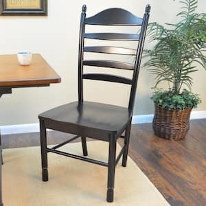 Whitman Antique Black Wood Dining Chair