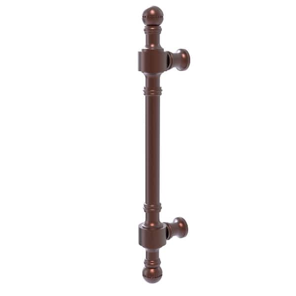 Allied Brass Retro Dot Collection 8 in. Center-to-Center Beaded Door Pull in Antique Copper