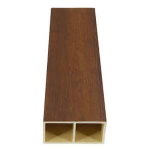 4 in. W x 105 in. L x 2 in. Thick Cherry Wood WPC Composite Wall Partition (Set of 3-Piece)
