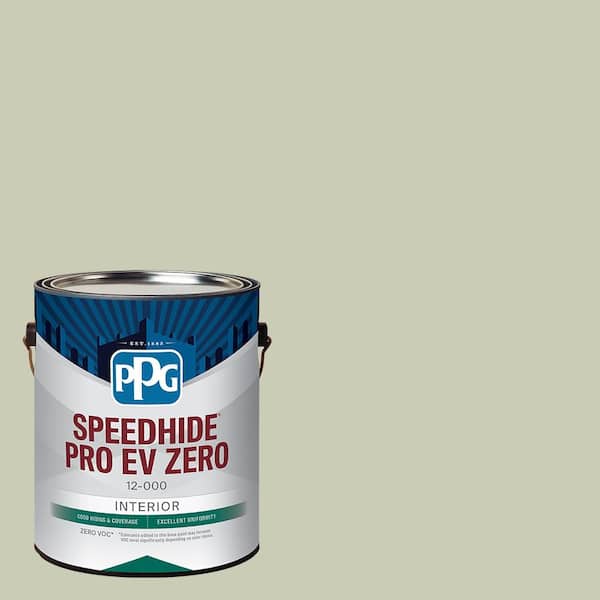 PPG Speedhide Pro EV Zero 1 gal. PPG1123-4 Only Olive Eggshell Interior Paint