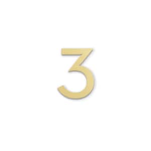 4 in. Magnetic Numbers - Gold Number 3