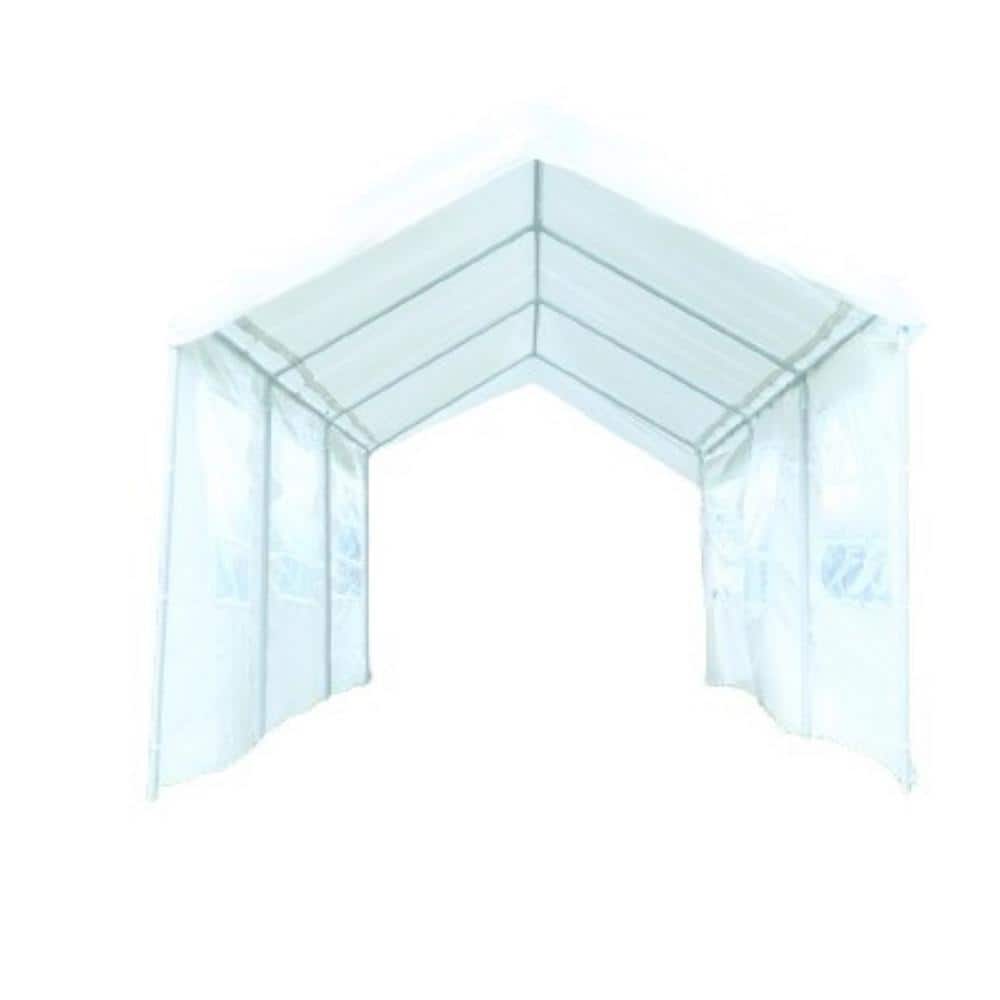 ITOPFOX 10 ft. x 20 ft. White Heavy Duty Carport Gazebo, Canopy Garage