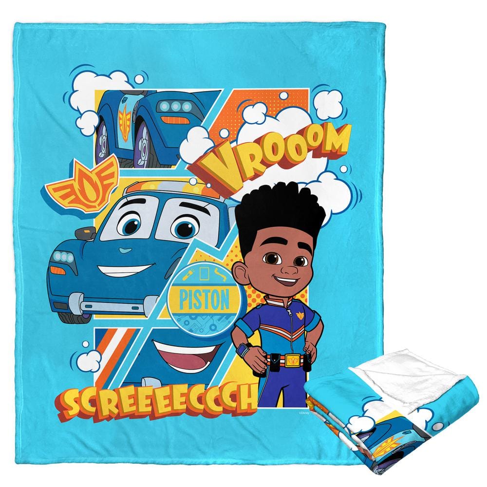 THE NORTHWEST GROUP Disney Junior Firebuds Jayden and Piston Silk Touch Multi-Colored Throw