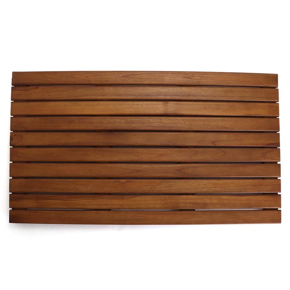 ᐈ 【Aquatica Universal 33.5 Waterproof American Walnut Wood Bath Shower  Floor Mat】 Buy Online, Best Prices