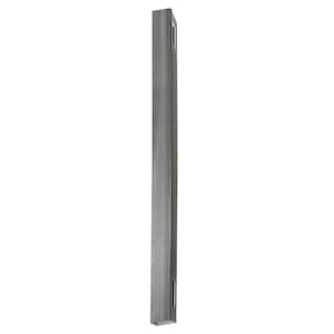 5 in. x 5 in. x 8 ft. Woodgrain Vinyl Hazy Gray Fence Post