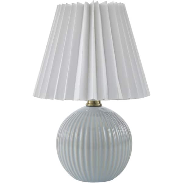 Ferez FRZ-004 12 in. H x 8 in. W x 8 in. D Accent Table Lamp, Blue